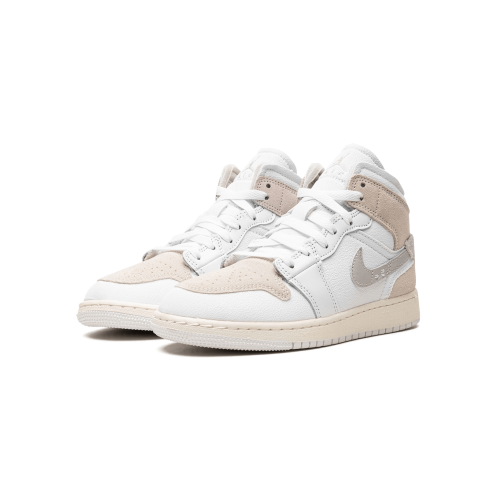 Air Jordan 1 Mid SE Craft Inside Out White Grey Air Jordan 1 Mid SE Craft Inside Out White Grey