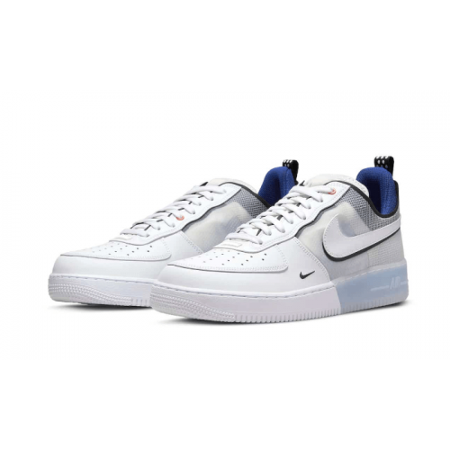 Nike Air Force 1 Low React Split White Photo Blue Nike Air Force 1 Low React Split White Photo Blue