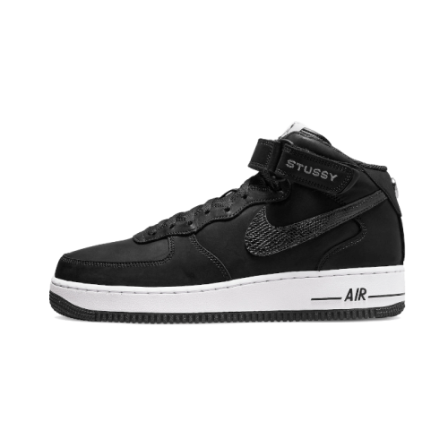 Nike Air Force 1 Mid Stussy All Black Nike Air Force 1 Mid Stussy All Black