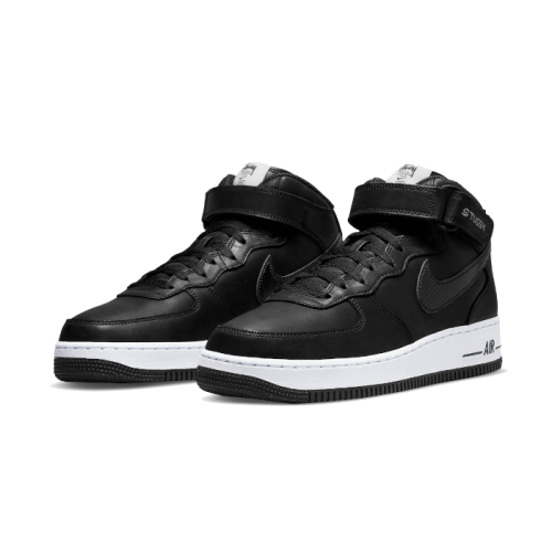 Nike Air Force 1 Mid Stussy All Black Nike Air Force 1 Mid Stussy All Black