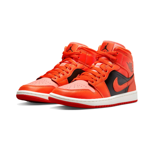 Air Jordan 1 Mid Orange Black Air Jordan 1 Mid Orange Black