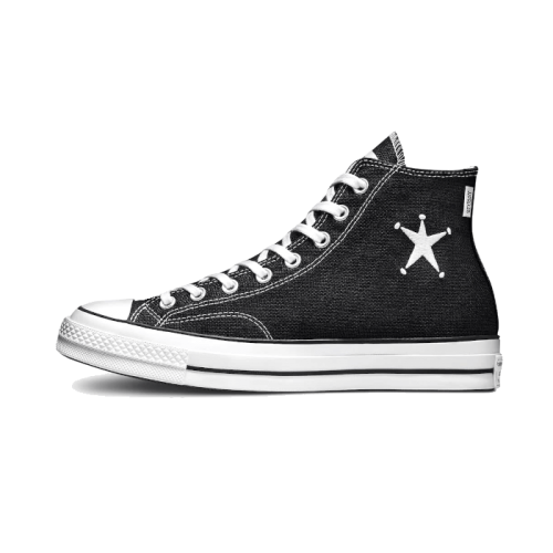 Converse Chuck Taylor All-Star 70 Hi Stussy Black Converse Chuck Taylor All-Star 70 Hi Stussy Black