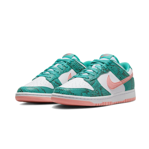 Nike Dunk Low Snakeskin Washed Teal Bleached Coral Nike Dunk Low Snakeskin Washed Teal Bleached Coral