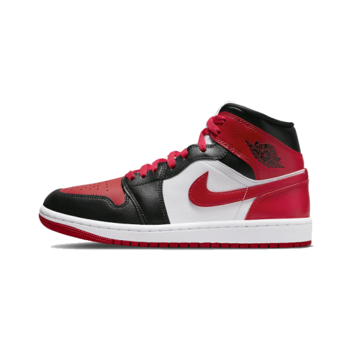 Air Jordan 1 Mid White Bred Toe Air Jordan 1 Mid White Bred Toe