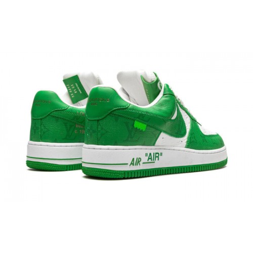 Nike Air Force 1 Low Louis Vuitton White Green Nike Air Force 1 Low Louis Vuitton White Green