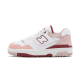 New Balance 550 White Scarlet Pink New Balance 550 White Scarlet Pink