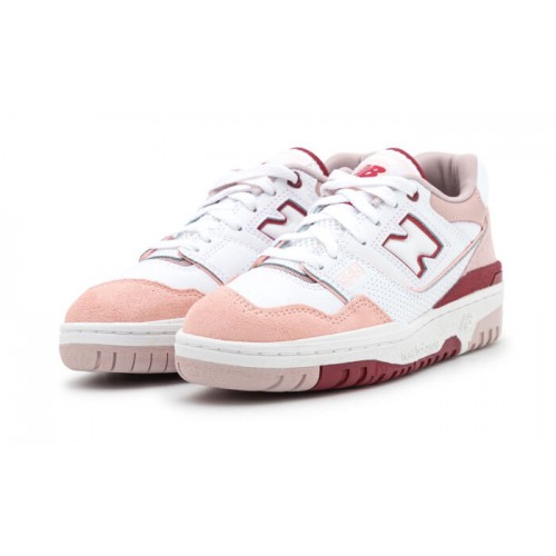 New Balance 550 White Scarlet Pink New Balance 550 White Scarlet Pink