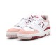 New Balance 550 White Scarlet Pink New Balance 550 White Scarlet Pink