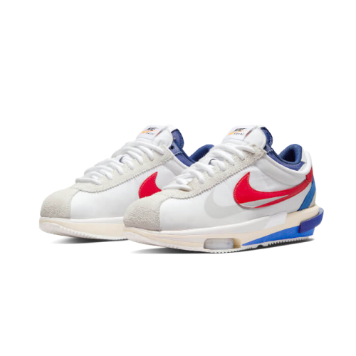 Nike Cortez 4.0 Sacai White University Red Blue Nike Cortez 4.0 Sacai White University Red Blue