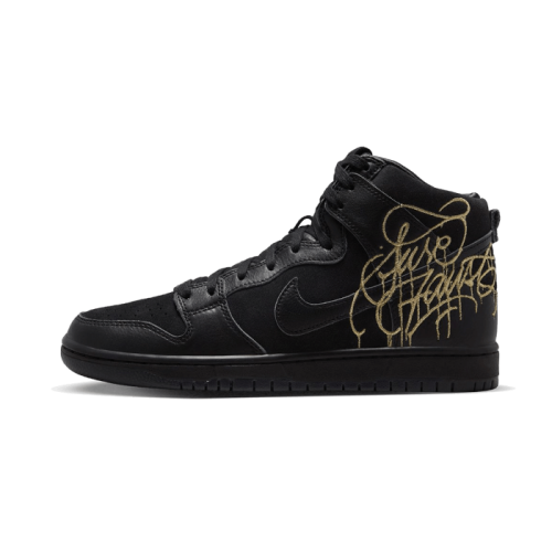 Nike SB Dunk High FAUST Black Gold Nike SB Dunk High FAUST Black Gold