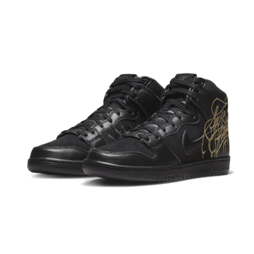 Nike SB Dunk High FAUST Black Gold Nike SB Dunk High FAUST Black Gold