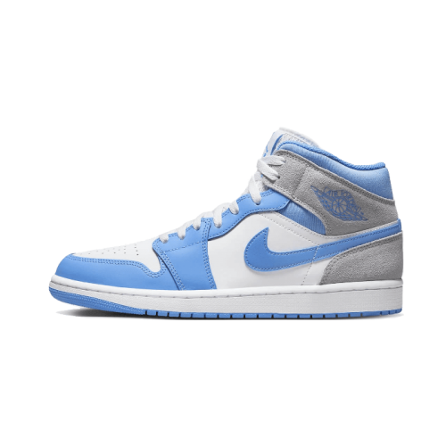 Air Jordan 1 Mid University Blue Grey Air Jordan 1 Mid University Blue Grey