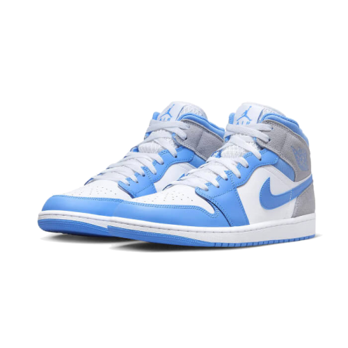Air Jordan 1 Mid University Blue Grey Air Jordan 1 Mid University Blue Grey