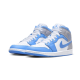 Air Jordan 1 Mid University Blue Grey Air Jordan 1 Mid University Blue Grey