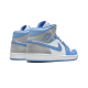 Air Jordan 1 Mid University Blue Grey Air Jordan 1 Mid University Blue Grey