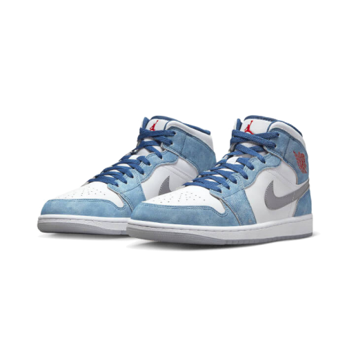 Air Jordan 1 Mid French Blue Fire Red Air Jordan 1 Mid French Blue Fire Red