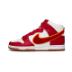 Nike Dunk High Chenille Swoosh White Gym Red Nike Dunk High Chenille Swoosh White Gym Red