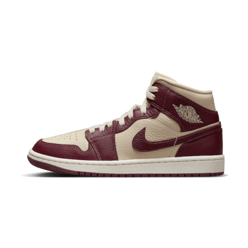 Air Jordan 1 Mid Split Beach Cherrywood Red Air Jordan 1 Mid Split Beach Cherrywood Red
