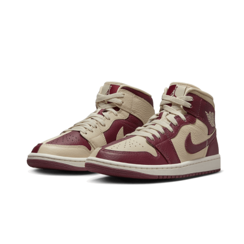 Air Jordan 1 Mid Split Beach Cherrywood Red Air Jordan 1 Mid Split Beach Cherrywood Red