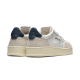 AUTRY Medalist Leather Suede Low White Navy AUTRY Medalist Leather Suede Low White Navy