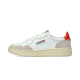 AUTRY Medalist Leather Suede Low White Orange AUTRY Medalist Leather Suede Low White Orange