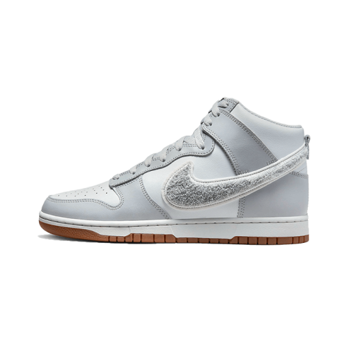 Nike Dunk High Retro Chenille Swoosh White Grey Nike Dunk High Retro Chenille Swoosh White Grey