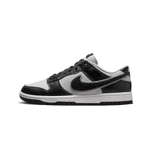Nike Dunk Low Chenille Swoosh Grey Black Nike Dunk Low Chenille Swoosh Grey Black