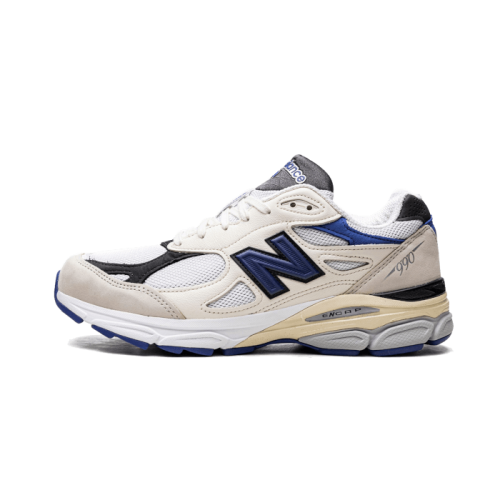 New Balance 990V3 - Made In USA Cream Blue New Balance 990V3 - Made In USA Cream Blue