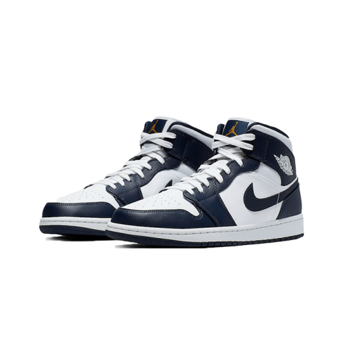 Air Jordan 1 Mid White Metallic Gold Obsidian Air Jordan 1 Mid White Metallic Gold Obsidian