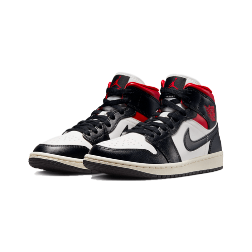 Air Jordan 1 Mid Black Gym Red Air Jordan 1 Mid Black Gym Red