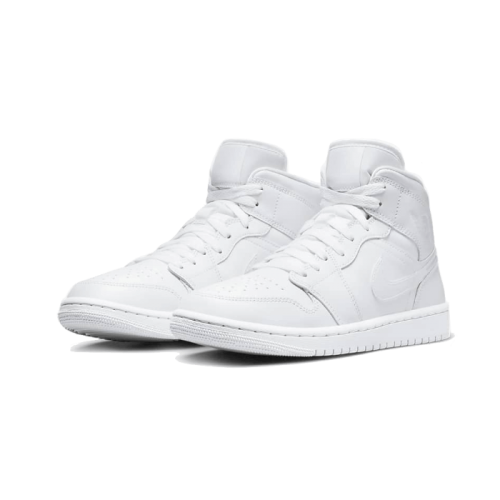 Air Jordan 1 Mid Triple White Patent Swoosh Air Jordan 1 Mid Triple White Patent Swoosh