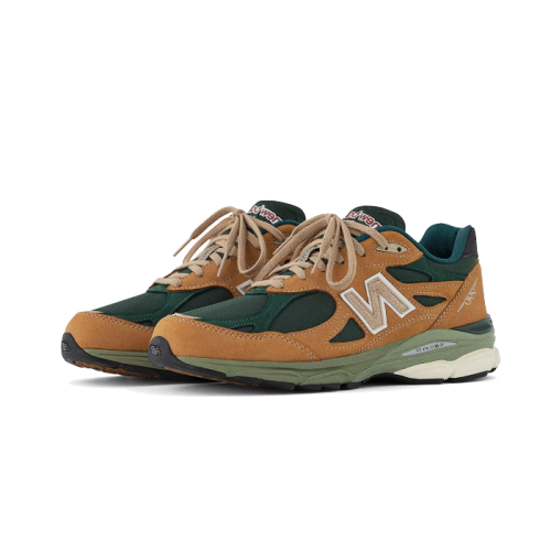 New Balance 990 V3 Made In USA Brown Olive New Balance 990 V3 Made In USA Brown Olive