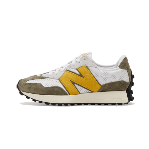 New Balance 327 White Yellow Olive New Balance 327 White Yellow Olive