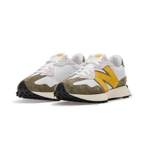 New Balance 327 White Yellow Olive New Balance 327 White Yellow Olive
