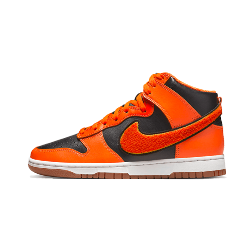 Nike Dunk High University Chenille Swoosh Safty Orange Nike Dunk High University Chenille Swoosh Safty Orange