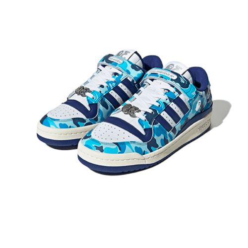 Adidas Forum 84 Low Bape 30th Anniversary Blue Camo Adidas Forum 84 Low Bape 30th Anniversary Blue Camo