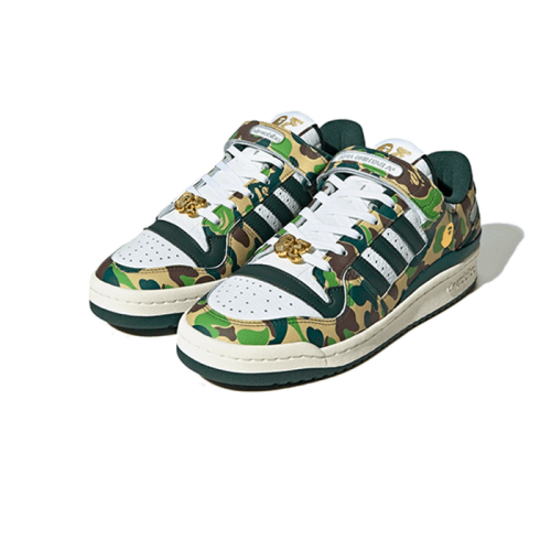 Adidas Forum 84 Low Bape 30th Anniversary Green Camo Adidas Forum 84 Low Bape 30th Anniversary Green Camo