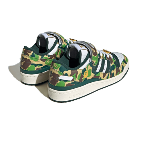 Adidas Forum 84 Low Bape 30th Anniversary Green Camo Adidas Forum 84 Low Bape 30th Anniversary Green Camo