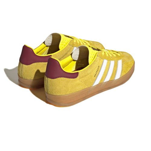 Adidas Gazelle Indoor Bright Yellow Burgundy Adidas Gazelle Indoor Bright Yellow Burgundy