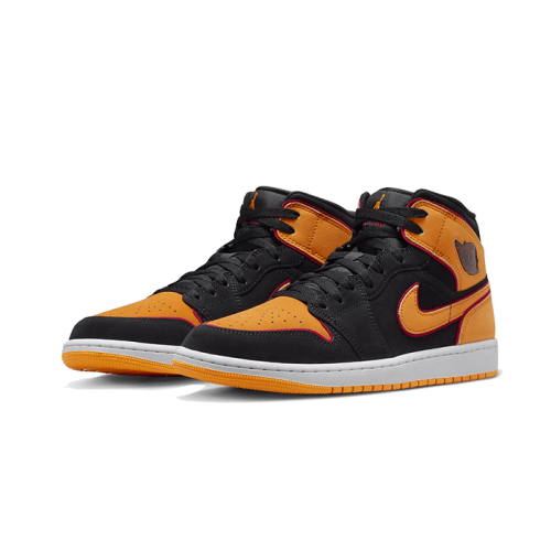 Air Jordan 1 Mid Fat Tongue Black Orange Air Jordan 1 Mid Fat Tongue Black Orange