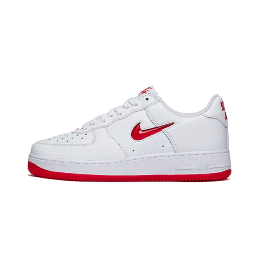 Nike Air Force 1 Low '07 Retro Color of the Month Jewel Swoosh University Red Nike Air Force 1 Low '07 Retro Color of the Month Jewel Swoosh University Red