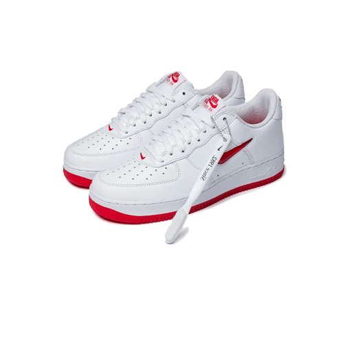 Nike Air Force 1 Low '07 Retro Color of the Month Jewel Swoosh University Red Nike Air Force 1 Low '07 Retro Color of the Month Jewel Swoosh University Red