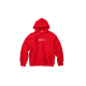 Supreme Swarovski Box Logo Hooded Sweatshirt Red Supreme Swarovski Box Logo Hooded Sweatshirt Red