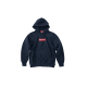 Supreme Swarovski Box Logo Hooded Sweatshirt Navy Supreme Swarovski Box Logo Hooded Sweatshirt Navy