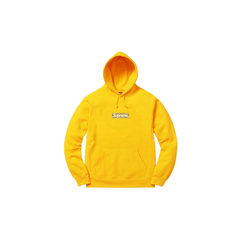 Supreme Bandana Box Logo Hooded Sweatshirt Yellow