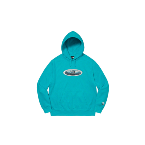 Supreme The North Face Lenticular Mountains Hooded Sweatshirt Blue Supreme The North Face Lenticular Mountains Hooded Sweatshirt Blue