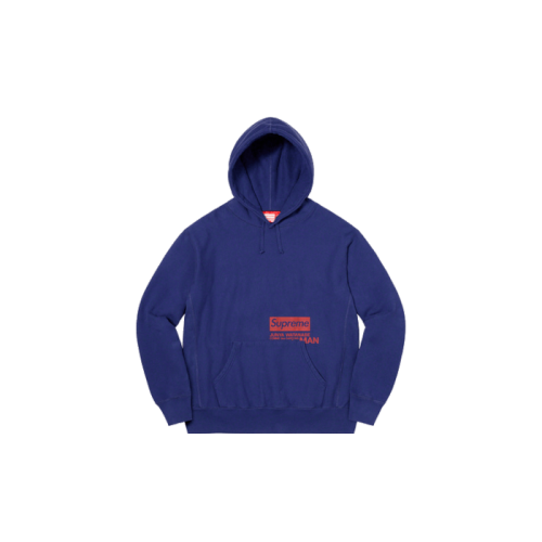 Supreme Junya Watanabe CDG Hooded Sweatshirt Blue Supreme Junya Watanabe CDG Hooded Sweatshirt Blue
