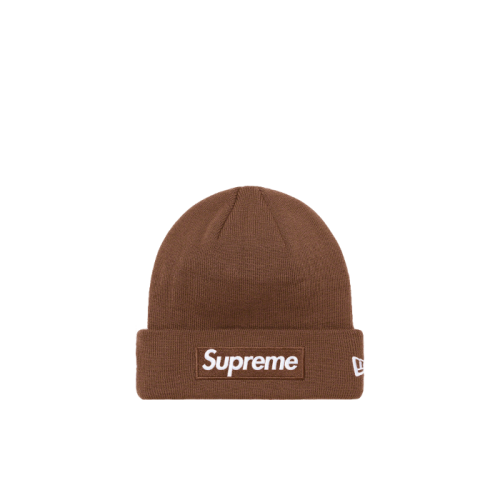 Supreme New Era Box Logo Beanie Brown Supreme New Era Box Logo Beanie Brown