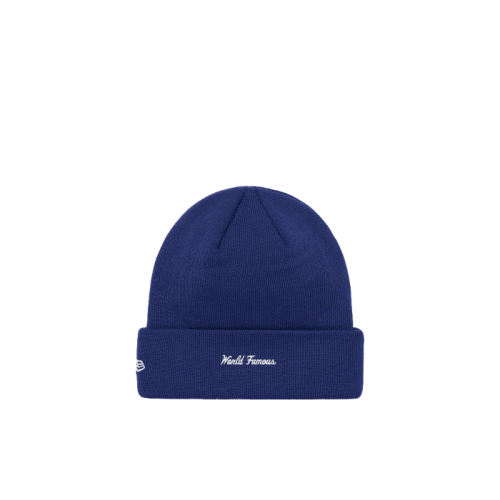 Supreme New Era Bow Logo Beanie Navy Supreme New Era Bow Logo Beanie Navy