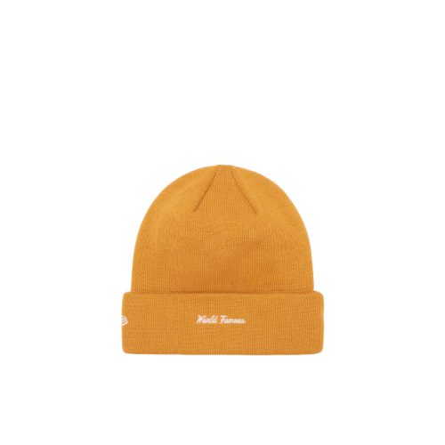 Supreme New Era Box Logo Beanie Mustard Supreme New Era Box Logo Beanie Mustard
